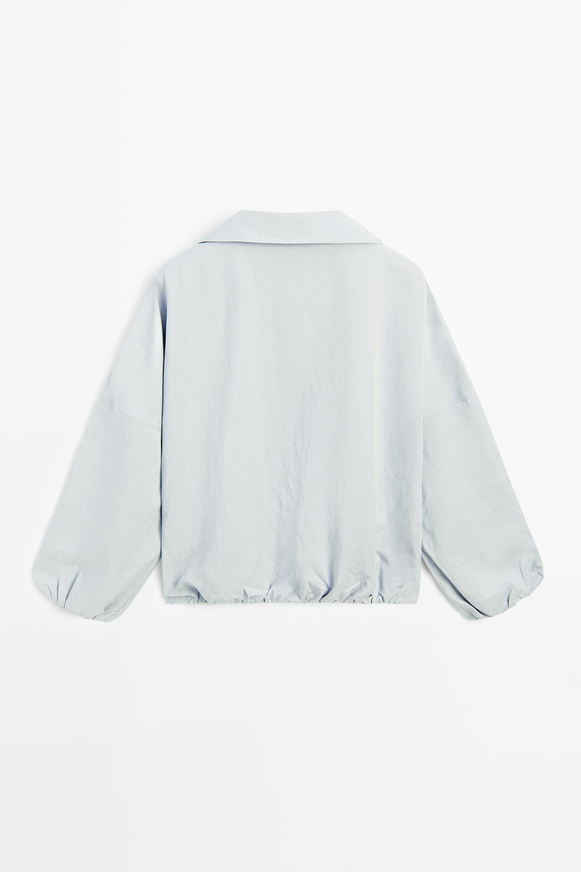 High collar bomber jacket with pocket details